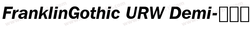 FranklinGothic URW Demi字体转换